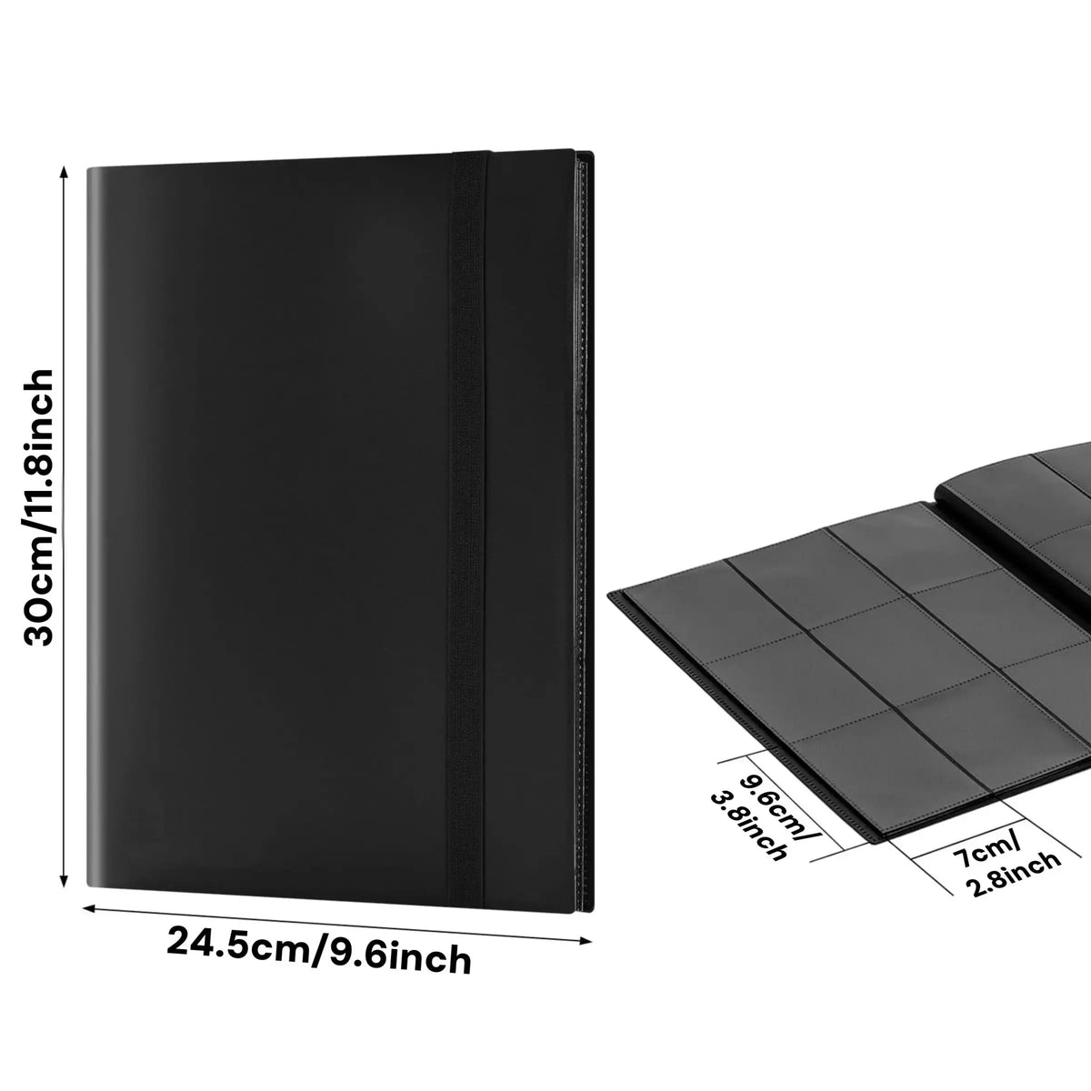 9-Pocket Large Trading Card Binder Collector Album TCG & Sports Card Storage