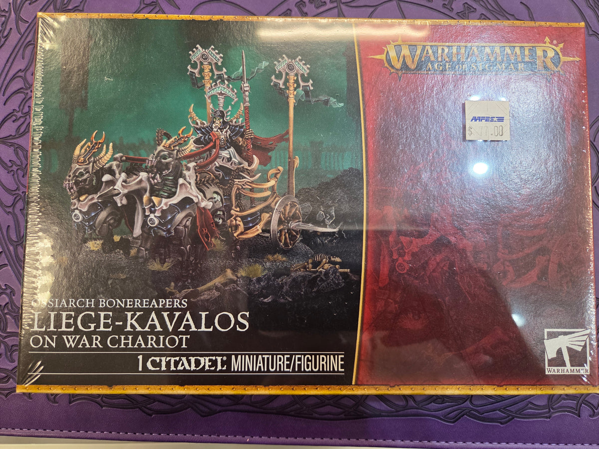 Warhammer Age of Sigmar Ossiarch Bonereapers Liege-Kavalos On War Chariot