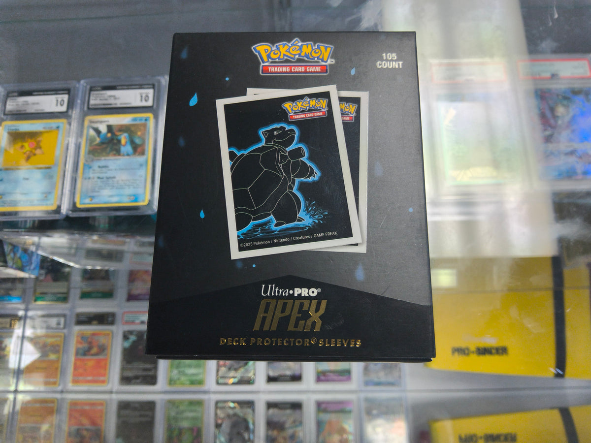 Pokemon Ultra Pro Apex Deck Protector Sleeves 105pcs Blastoise
at Emerald Market Alamogordo, New Mexico