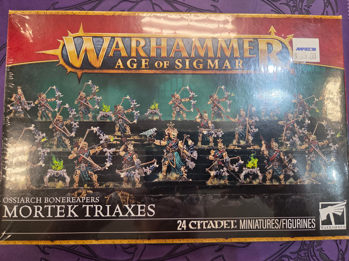 Warhammer Age of Sigmar Ossiarch Bonereapers Mortek Triaxes