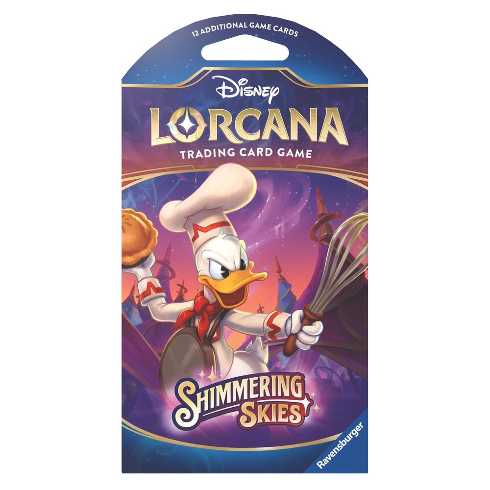 Disney Lorcana Shimmering Skies sleeved booster pack
