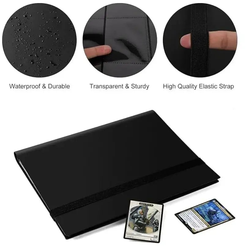 9-Pocket Large Trading Card Binder Collector Album TCG & Sports Card Storage