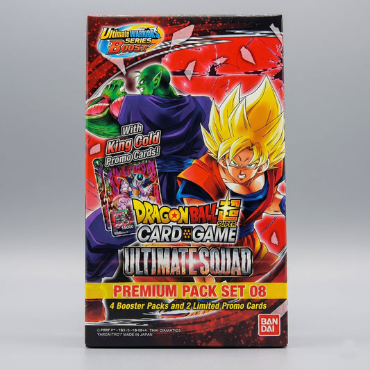 Dragon Ball Super Card Game Ultimate Squad Premium Pack Set 08 at Emerald Market Alamogordo, New Mexico