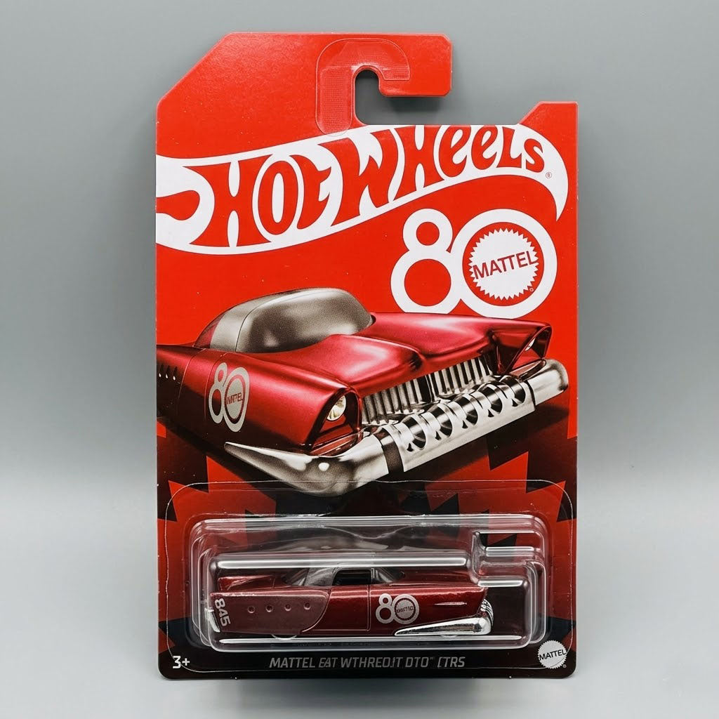 Hotwheels Mattel 80th Ruby Red at Emerald Market Alamogordo, New Mexico
