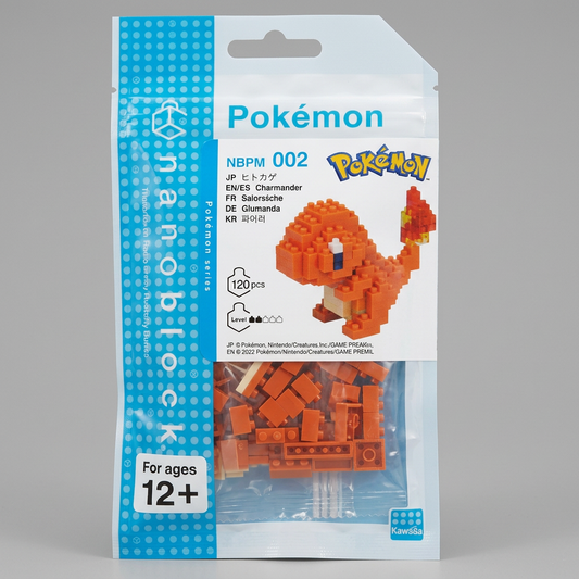 Pokémon Charmander Nanoblock Building Kit | Kawada NBPM-002 Series at Emerald Market Alamogordo, New Mexico