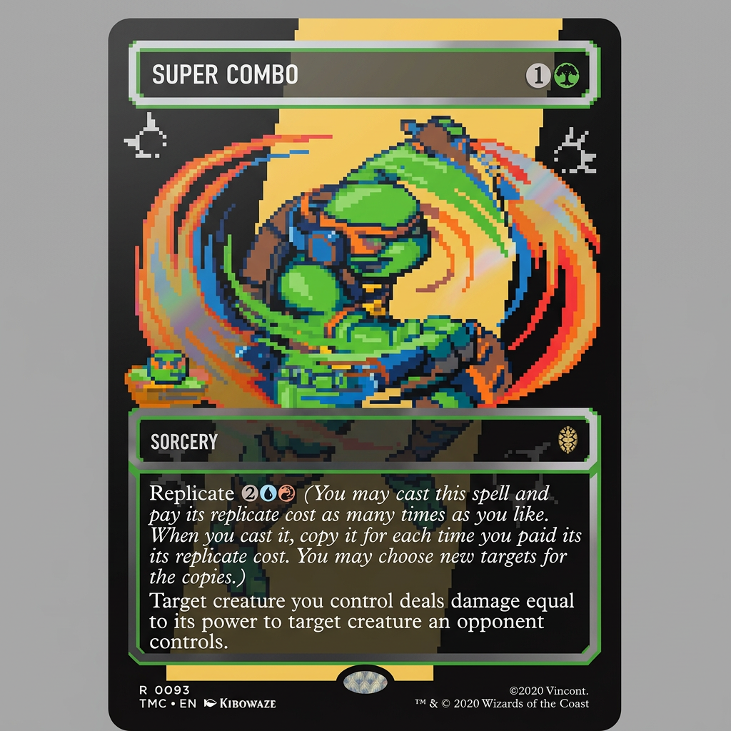 Super Combo R 0095 | Commander: TMNT | Borderless Surge Foil at Emerald Market Alamogordo, New Mexico