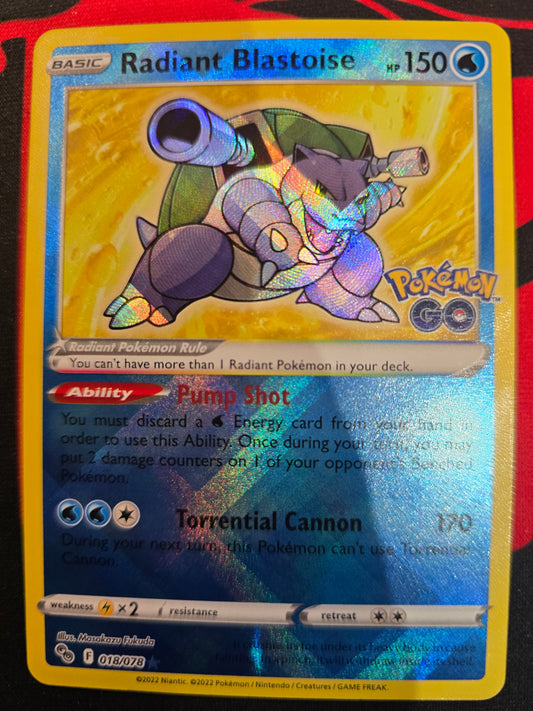 Radiant Blastoise 018/078 Holofoil NM