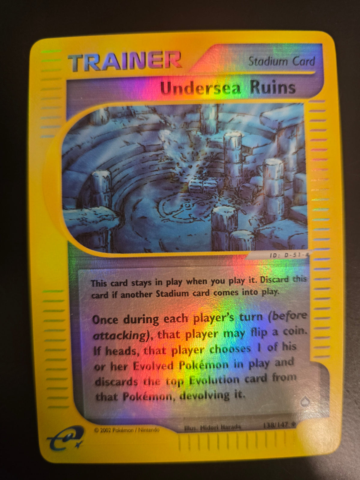 Undersea Ruins 138/147 Reverse Holofoil NM