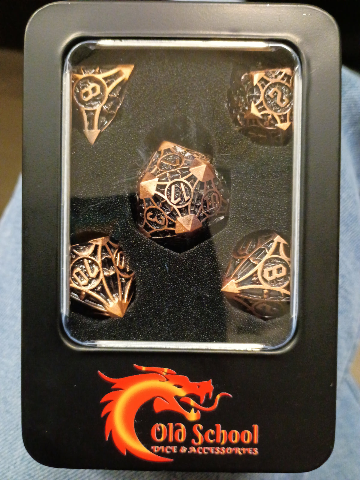 Old School Gaming: Gnome Forged Ancient Bronze Metal Dice