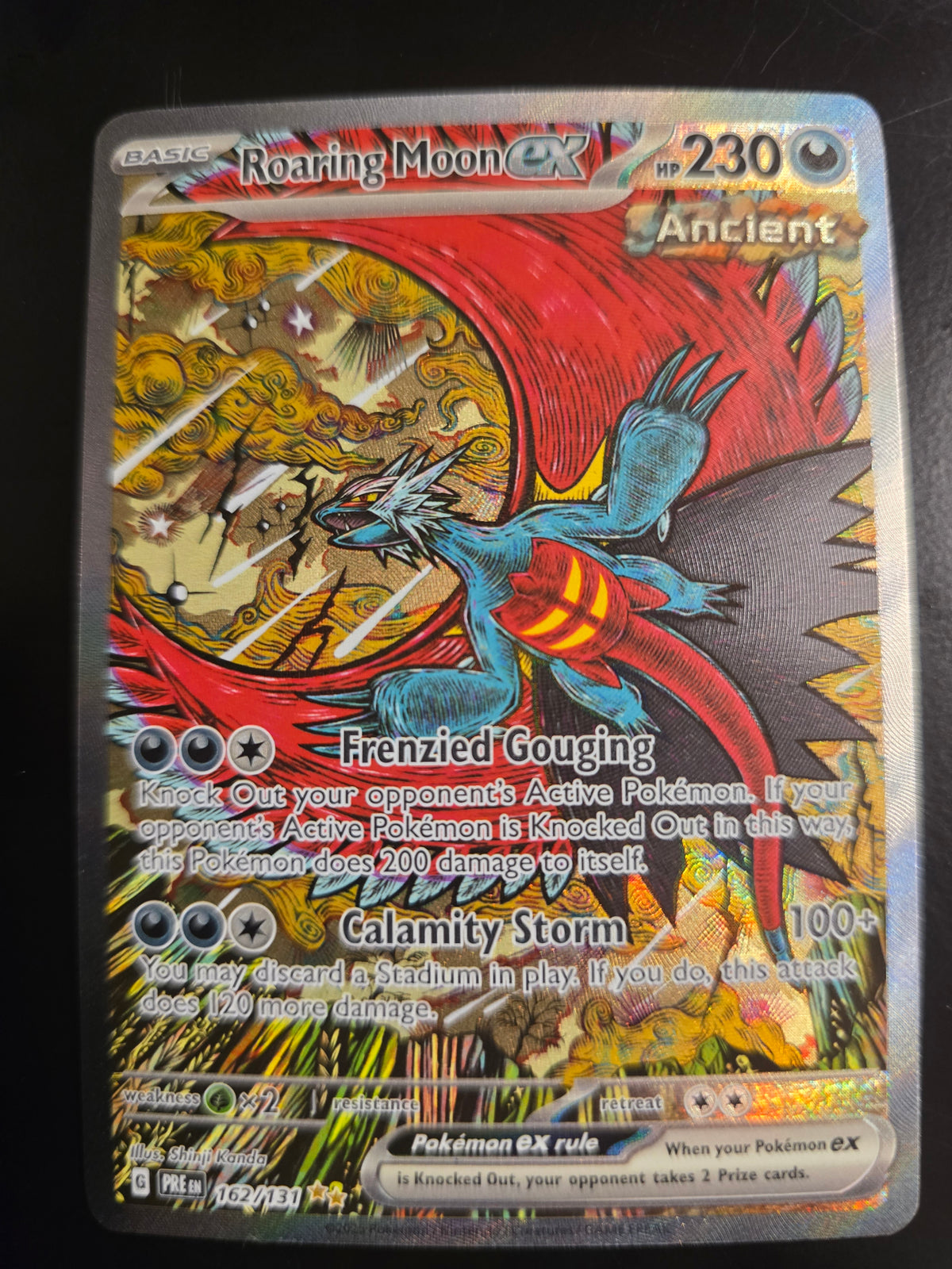 Roaring Moon Ex 162/131 SV PRE Holofoil NM