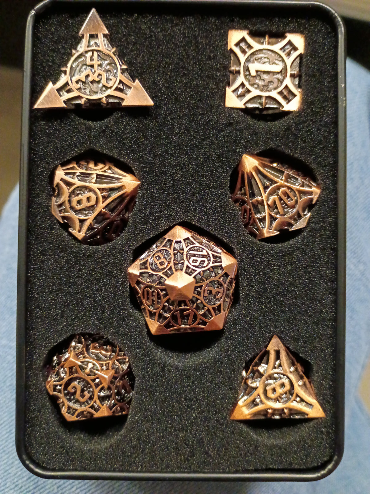 Old School Gaming: Gnome Forged Ancient Bronze Metal Dice