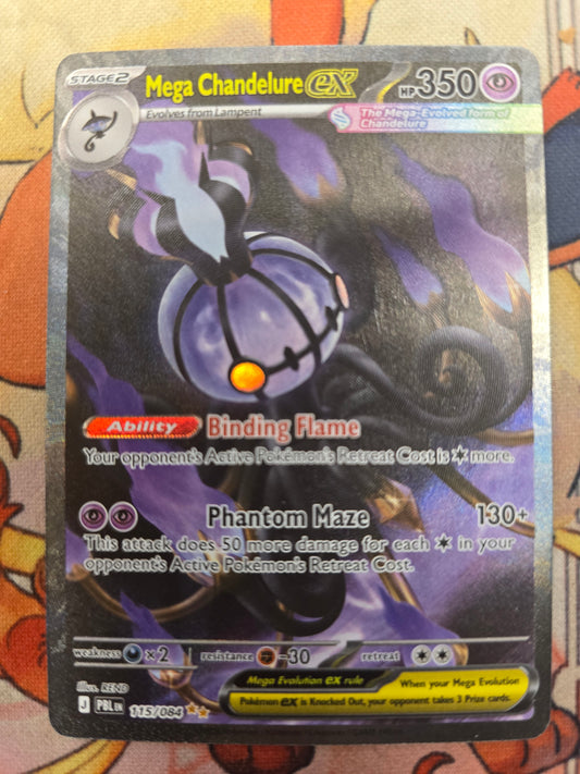 Mega Chandelure Ex 115/084 Holofoil NM