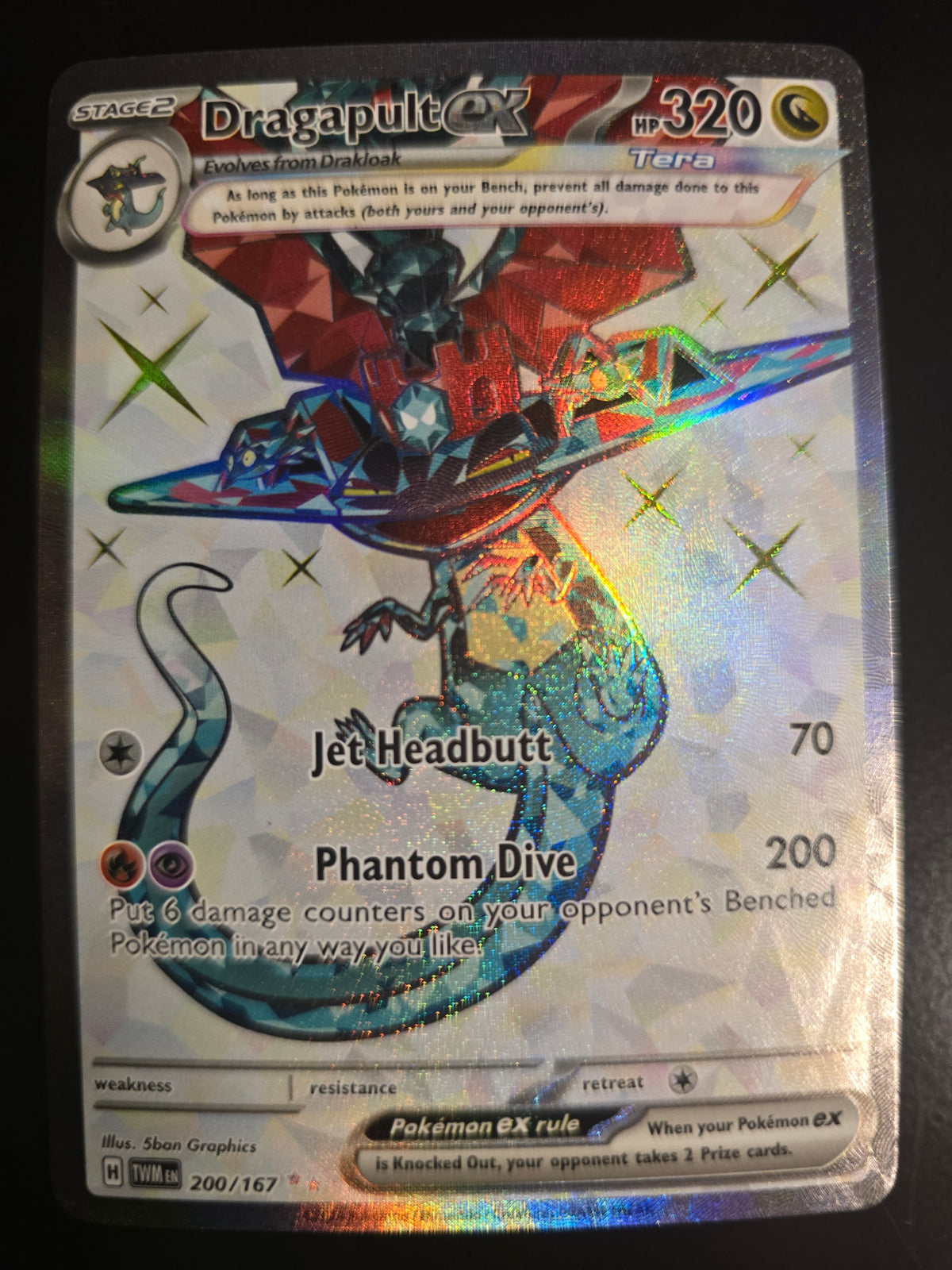 Dragapult Ex 200/167 Holofoil NM