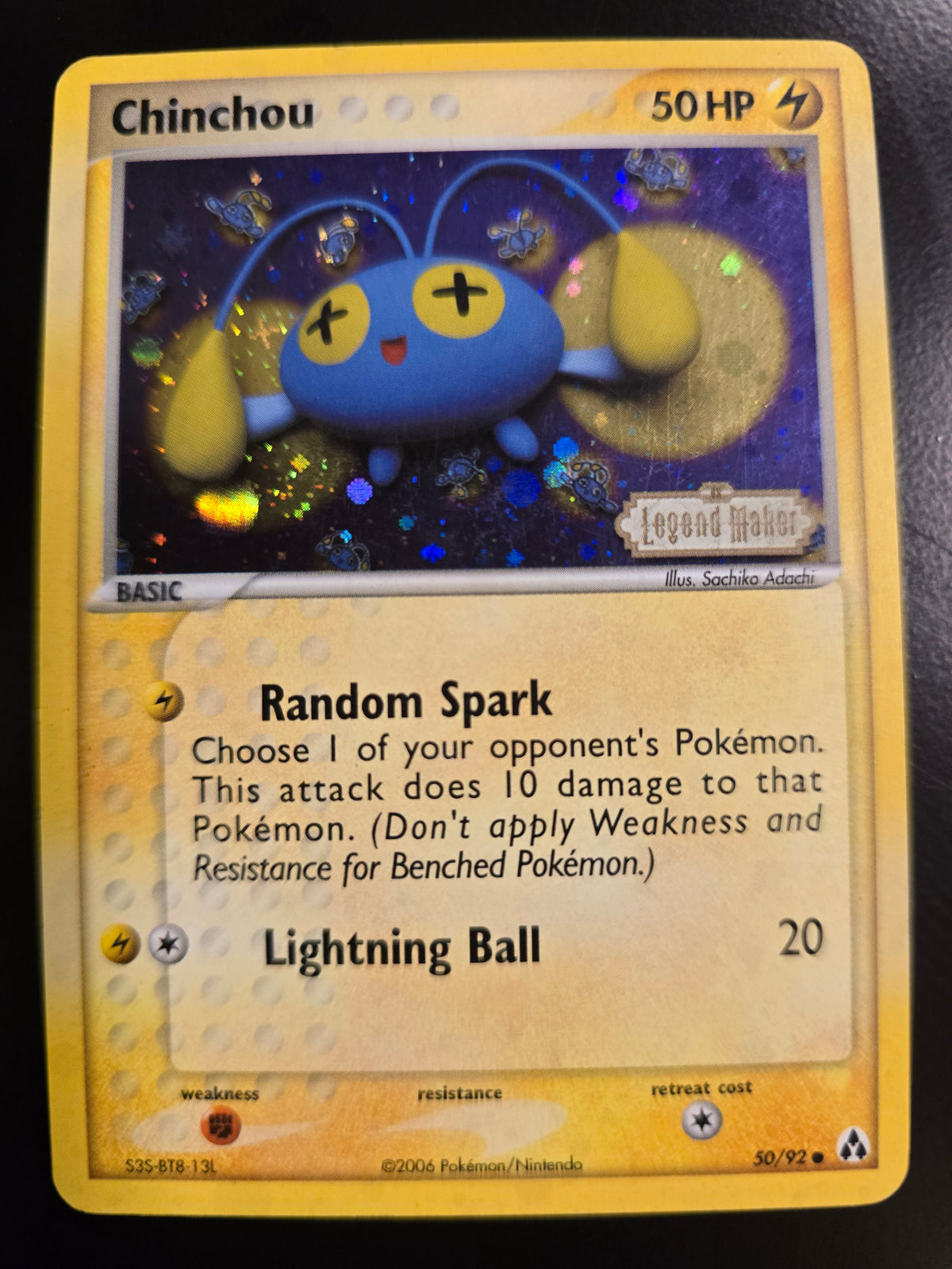 Chinchou 50/92 Reverse Holofoil NM