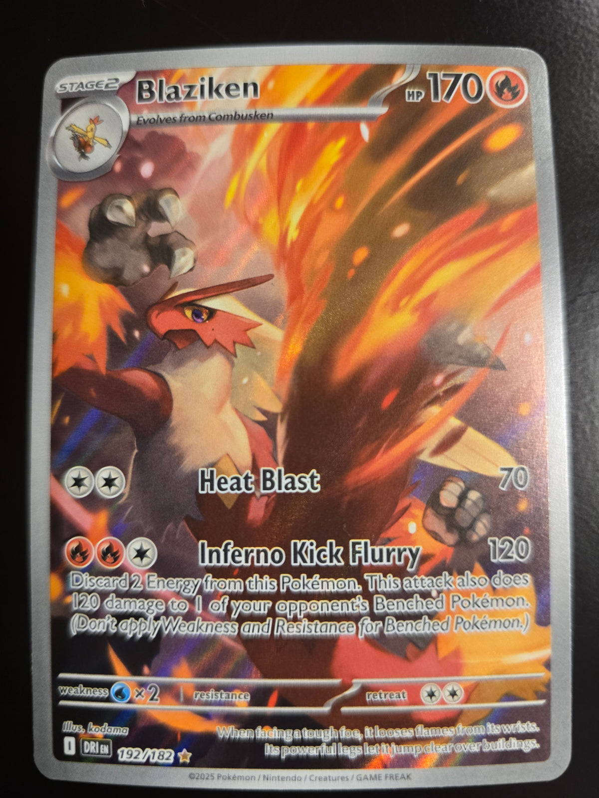 Blaziken 192/182 Holofoil NM