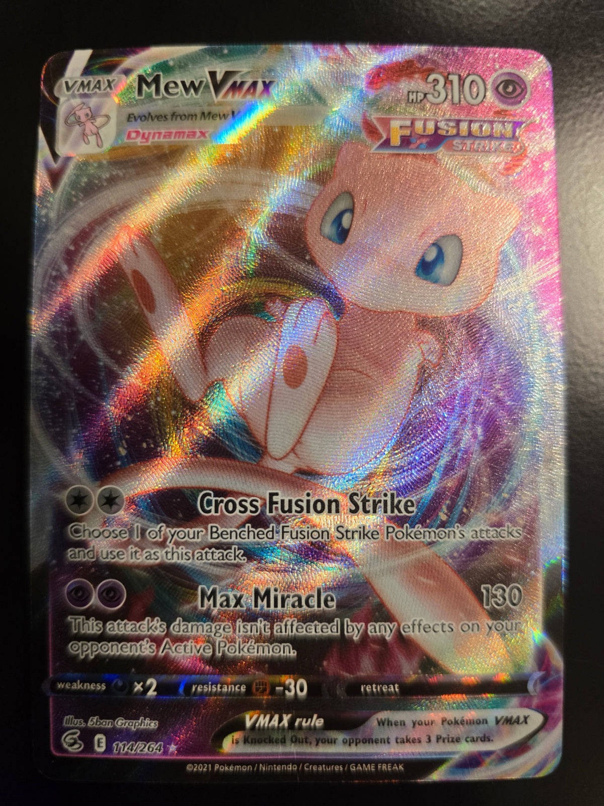 Mew VMAX 114/264 Holofoil NM