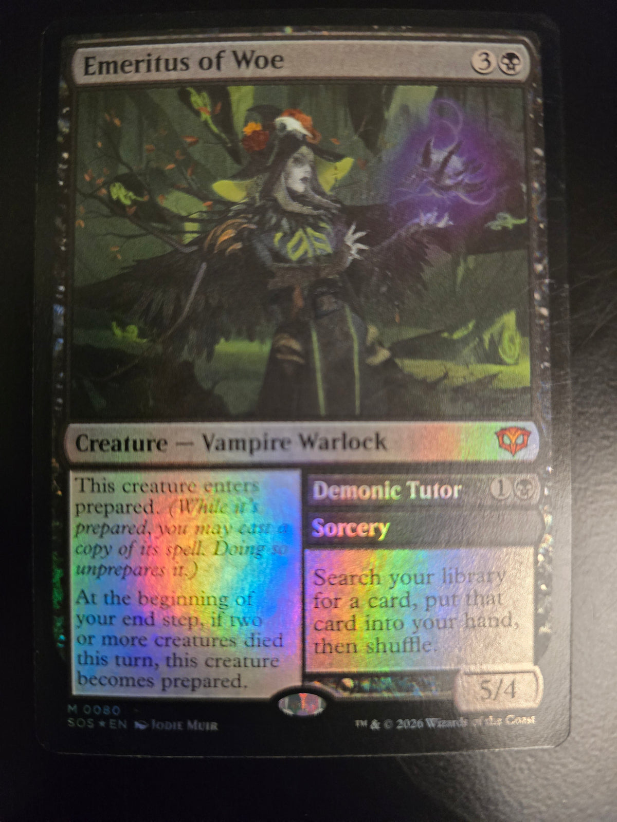 Emeritus Of Woe M 0080 SOS Foil NM