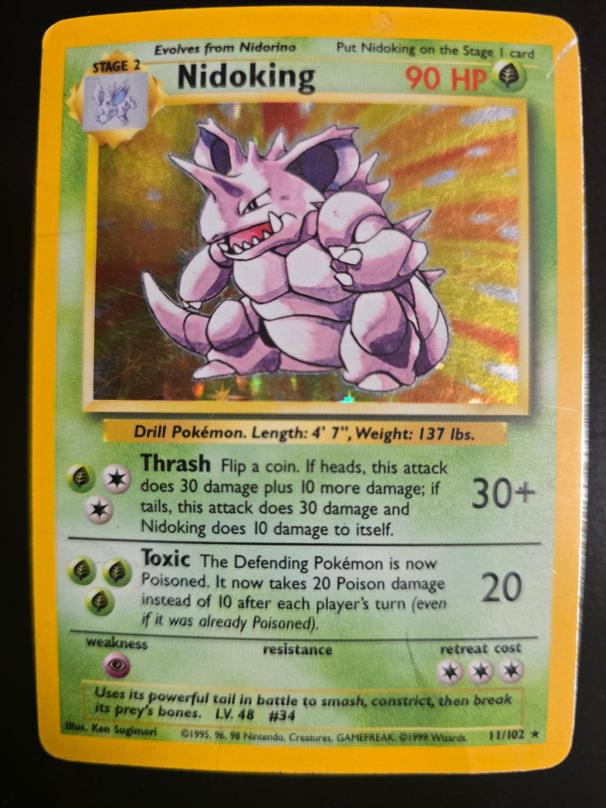Nidoking 11/102 Holofoil HP