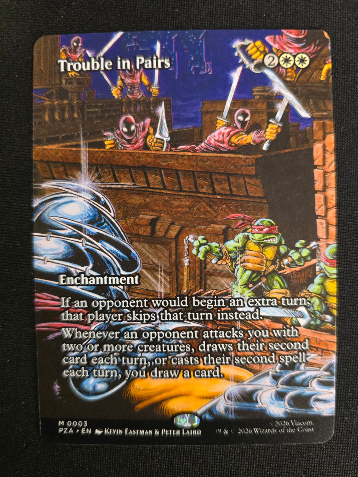 Trouble In Pairs M 0003 TMNT Borderless Normal NM