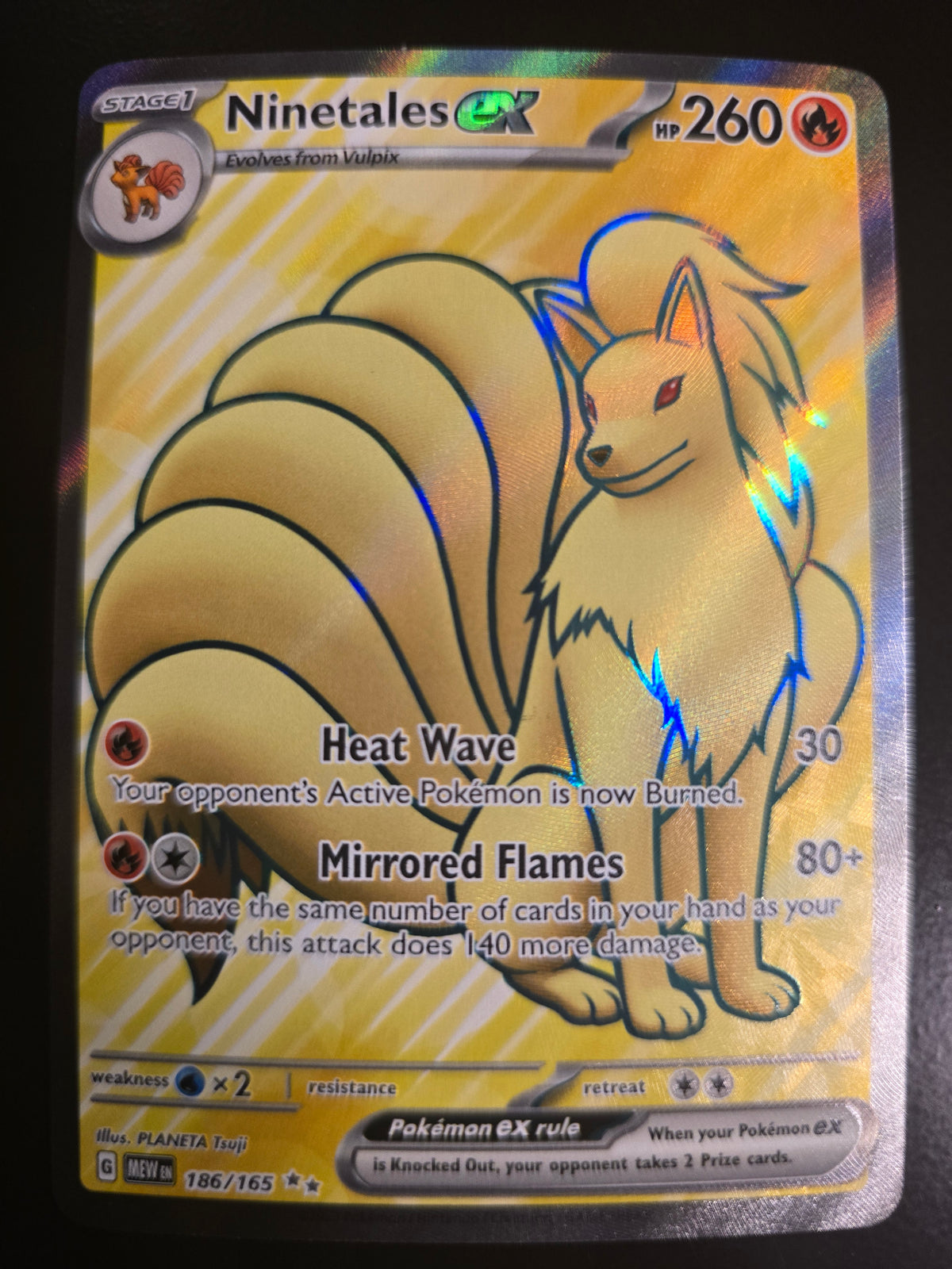 Ninetales Ex 186/165 Holofoil NM
