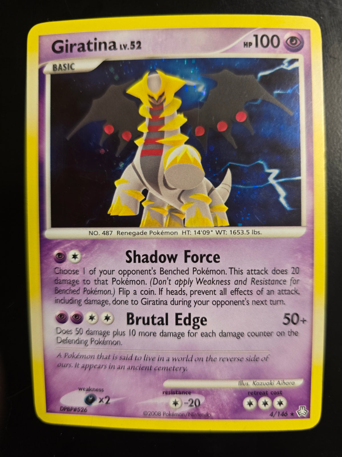 Giratina Lv. 52 4/146 Holofoil NM