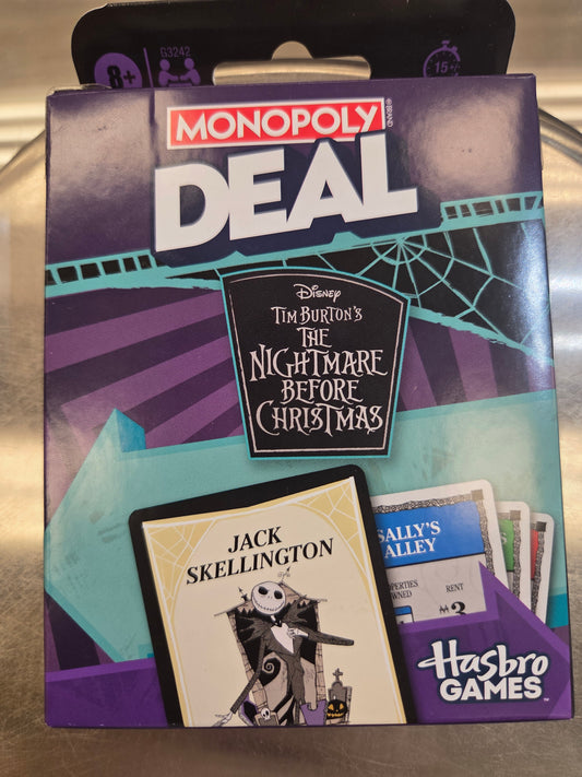 Hasbro Games The Nightmare Before Christmas Monopoly Deal Card Game
