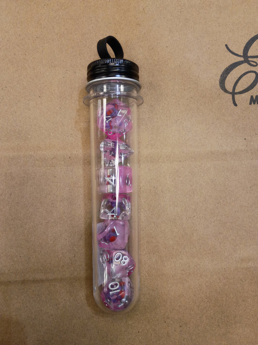 Infused - Demon Purple Tubed Dice set